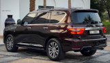 Burgundy Nissan Patrol Platinum 2020 for rent in Dubai 7